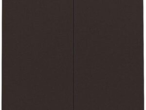 Niko intense dark brown Home Control 2-voudige lichtbediening