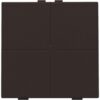 Niko intense dark brown Home Control 4-voudige lichtbediening
