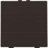 Niko intense dark brown Home Control 6-voudige lichtbediening