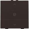 Niko intense dark brown Home Control enkelvoudige bediening motorsturing met 3-voudige toets