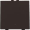 Niko intense dark brown Enkelvoudige drukknop met led en comfortsensoren voor Niko Home Control