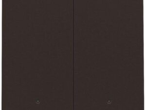 Niko intense dark brown Tweevoudige drukknop met leds en comfortsensoren voor Niko Home Control