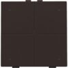 Niko intense dark brown Viervoudige drukknop met leds en comfortsensoren voor Niko Home Control