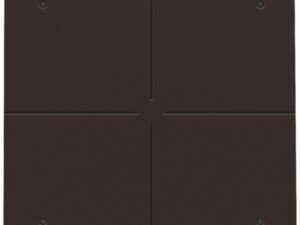 Niko intense dark brown Viervoudige drukknop met leds en comfortsensoren voor Niko Home Control