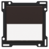 Niko intense dark brown Toets met tekstveld voor drukknop Niko Intense Dark Brown