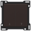 Niko intense dark brown Toets voor rolluikdrukknop elektrisch gescheiden Niko Intense Dark Brown