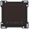 Niko intense dark brown Toets voor rolluikdrukknop voor elektronische sturing Niko Intense Dark Brown