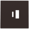 Niko intense dark brown Centraalplaat voor smart USB-A en USB-C-lader Niko Intense Dark Brown
