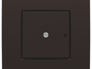 Niko intense dark brown Centraalplaat voor RF-wandzender 1-polig 1-kanaals Niko Intense Dark Brown
