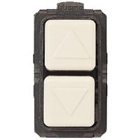 Bticino Omschakelaar Magic 1P 250 V 16 A met 2 toetsen 1 module Magic