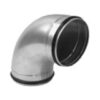 Geperste bochten 90° galva met dubbele dichtingen 180mm Bocht galva 90°