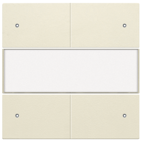 Niko original cream Afwerkingsset voor 4-voudige potentiaalvrije drukknop 24 V met led en tekstveld Niko drukknop 4 voudig 24 Volt met LED