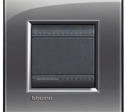 Bticino LivingLight Rechthoekige afdekplaat 2 modules london fog Living Light London fog