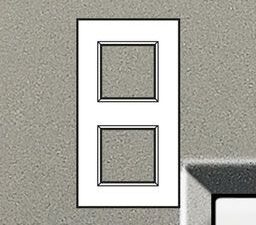 Bticino LivingLight Rechthoekige afdekplaat 2×2 modules avenue Living Light Avenue