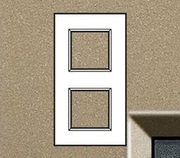 Bticino LivingLight Rechthoekige afdekplaat 2×2 modules square Living Light Square