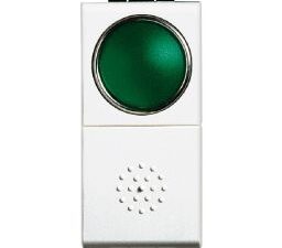 Bticino Drukknop Light 10 A 250 V 1P NO met groene verstrooier Andere bedieningsmechanismen
