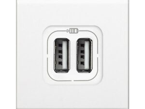 Bticino LL USB-lader C-3A-2 mod wit USB laders en inductie laders