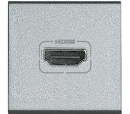 Bticino LivingLight Contactdoos HDMI 2 modules Tech Telefooncontactdozen en audio/video