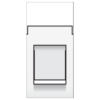 Niko original white Module 225x45mm standaard voor 1x RJ45 outlet Niko Original White (Wit)