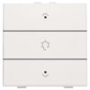 Niko original white Home Control enkelvoudige bediening dimmer met 3-voudige toets+led Niko home control enkelvoudige dimbediening met Leds