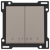 Niko intense brons afwerkingsset voor tweevoudige rolluikdrukknop voor elektronische sturingen Niko Intense Bronze