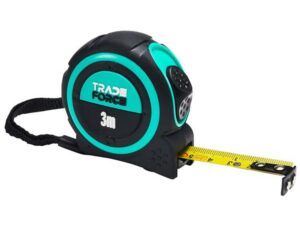 Tradeforce Rolmeter 3m, dubbelzijdig, nyloncoating Meters en toebehoren