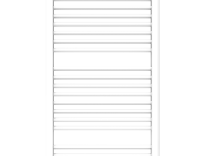 Henrad Oceanus E. Hoogte 775 Lengte 585mm 400 Watt Elektrische handdoekradiator in RAL 9016 (wit) Elektrische Badkamer radiatoren
