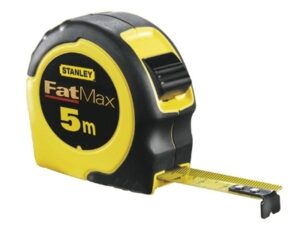 Stanley Rolmeter FatMax, 19mm x 5m, bimateriaal huis, klasse II Meters en toebehoren