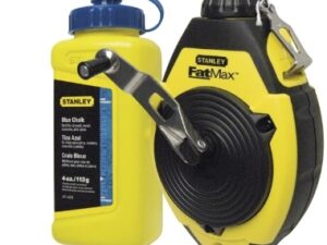 Stanley Slaglijnmolenkit FatMax 30m, 115g blauw slaglijnpoeder, markeerstift Meters en toebehoren