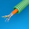 50 Meter groen Preflex safe voorbedrade buis 16mm LS0H data S/FTP CAT7 Halogeen UTP/telefonie