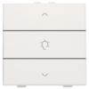 Niko original white Home Control enkelvoudige bediening dimmer met 3-voudige toets