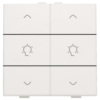 Niko original white Home Control 2-voudige bediening dimmer met 6-voudige toets
