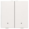 Niko original white Tweevoudige drukknop met leds en comfortsensoren voor Niko Home Control