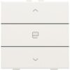 Niko Pure steel white Home Control enkelvoudige bediening motorsturing met 3voudig toets 154-51033 RAL 000 90 00