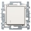 Niko Pure steel white Hotelkaartschakelaar 10A 250V AC met NO/NC contact Niko Pure White steel