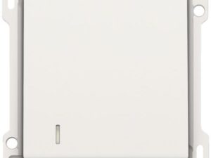 Niko Pure steel white Toets voor hotelkaartschakelaar 10A 250V AC Niko Pure White steel