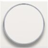 Niko Pure steel white Toets met doorschijnende ring voor drukknop 6A Niko Pure White steel