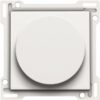 Niko Pure steel white Toets op/neer voor impulsgever met draaibediening 25A Niko Pure White steel