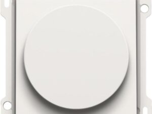 Niko Pure steel white Toets op/neer voor impulsgever met draaibediening 25A Niko Pure White steel