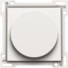 Niko Pure steel white Afwerkingsset 1-2-3 voor draaischakelaar voor motoren Niko Pure White steel