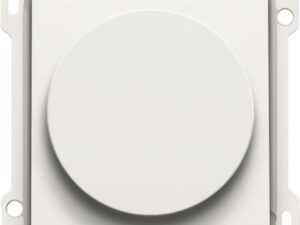 Niko Pure steel white Afwerkingsset 1-2-3 voor draaischakelaar voor motoren Niko Pure White steel