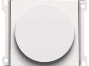 Niko Pure steel white Afwerkingsset 1-0-2 voor draaischakelaar voor motoren Niko Pure White steel