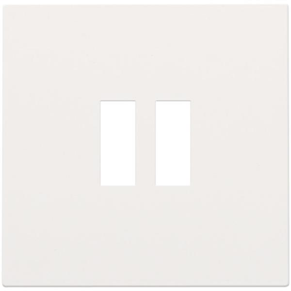 Niko Pure steel white Afwerkingsset voor dubbele USB-A-lader Niko Pure White steel
