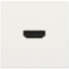Niko Pure steel white Afwerkingsset met HDMI-naar-HDMI-aansluiting Niko Pure White steel