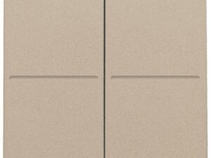 Niko Pure steel champagne Toets 2-voudig voor busdrukknop of RF-wandzender Niko draadloze schakelaar met vier toetsen