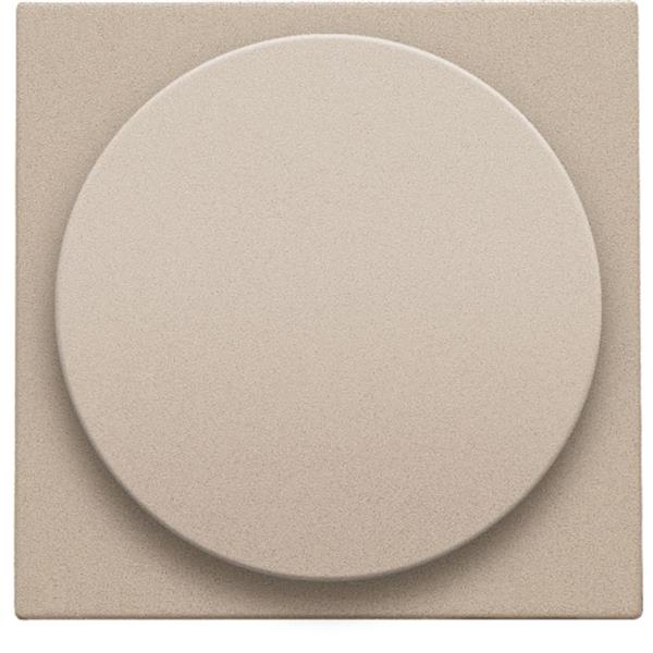 Niko Pure steel champagne Centraalplaat voor universele draaiknopdimmer Niko Pure Champagne steel