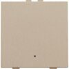 Niko Pure steel champagne Enkelvoudige drukknop met led en comfortsensoren voor Niko Home Control 157-52201 RAL 080 70 10
