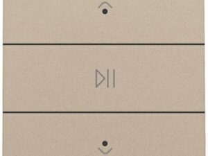 Niko Pure steel champagne Audiobediening voor Home Control coated Niko home control enkelvoudige audiobediening LEDS