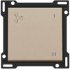 Niko Pure steel champagne Toets voor ventilatie drukknop Niko Pure Champagne steel