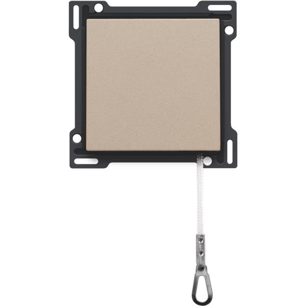 Niko Pure steel champagne Toets voor trekdrukknop 10A 250V AC Niko Pure Champagne steel